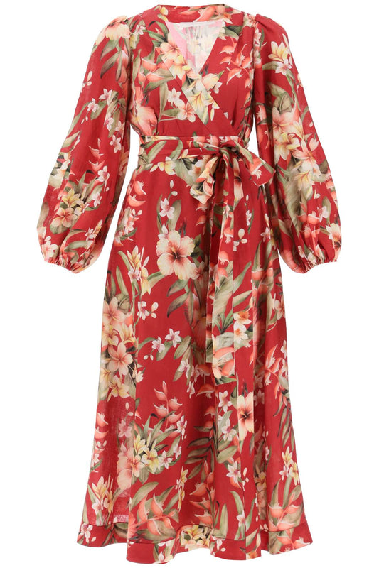 Zimmermann Zimmermann lexi wrap dress with floral pattern