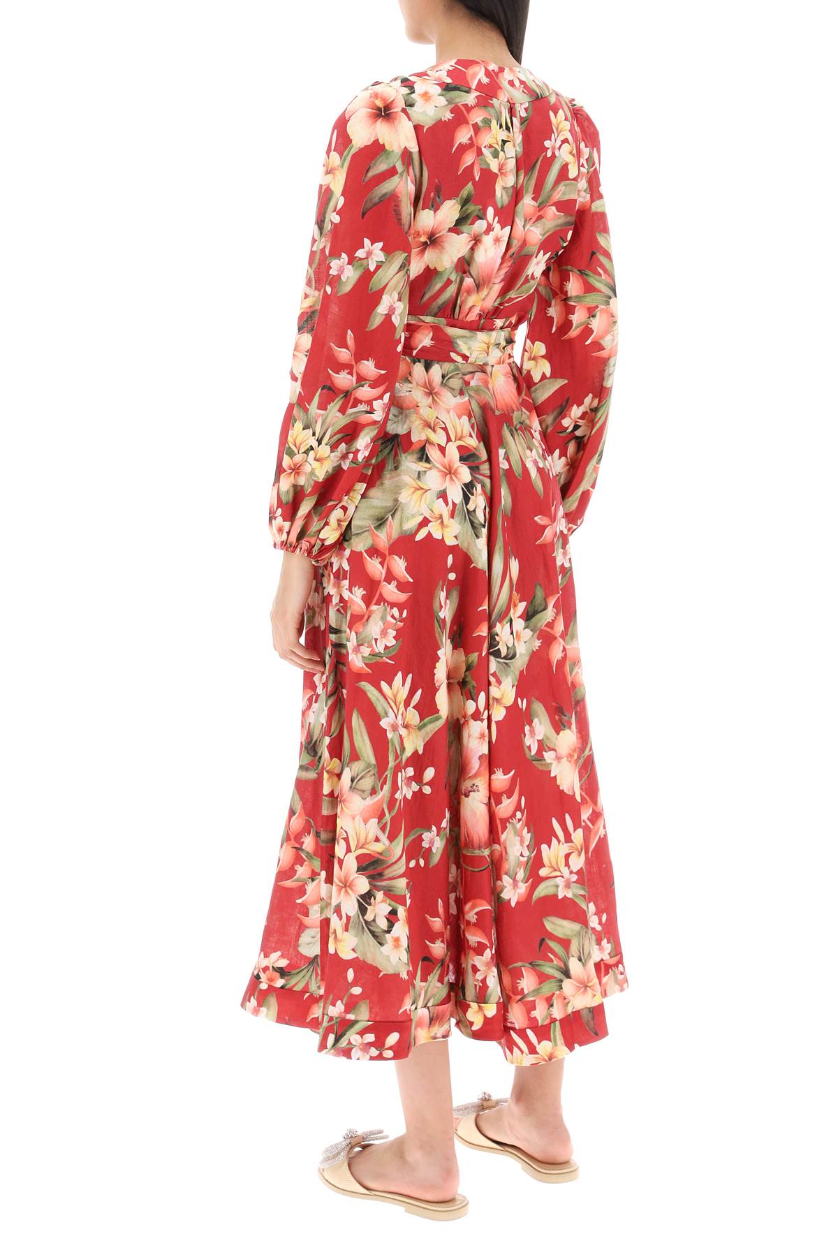 Zimmermann Zimmermann lexi wrap dress with floral pattern