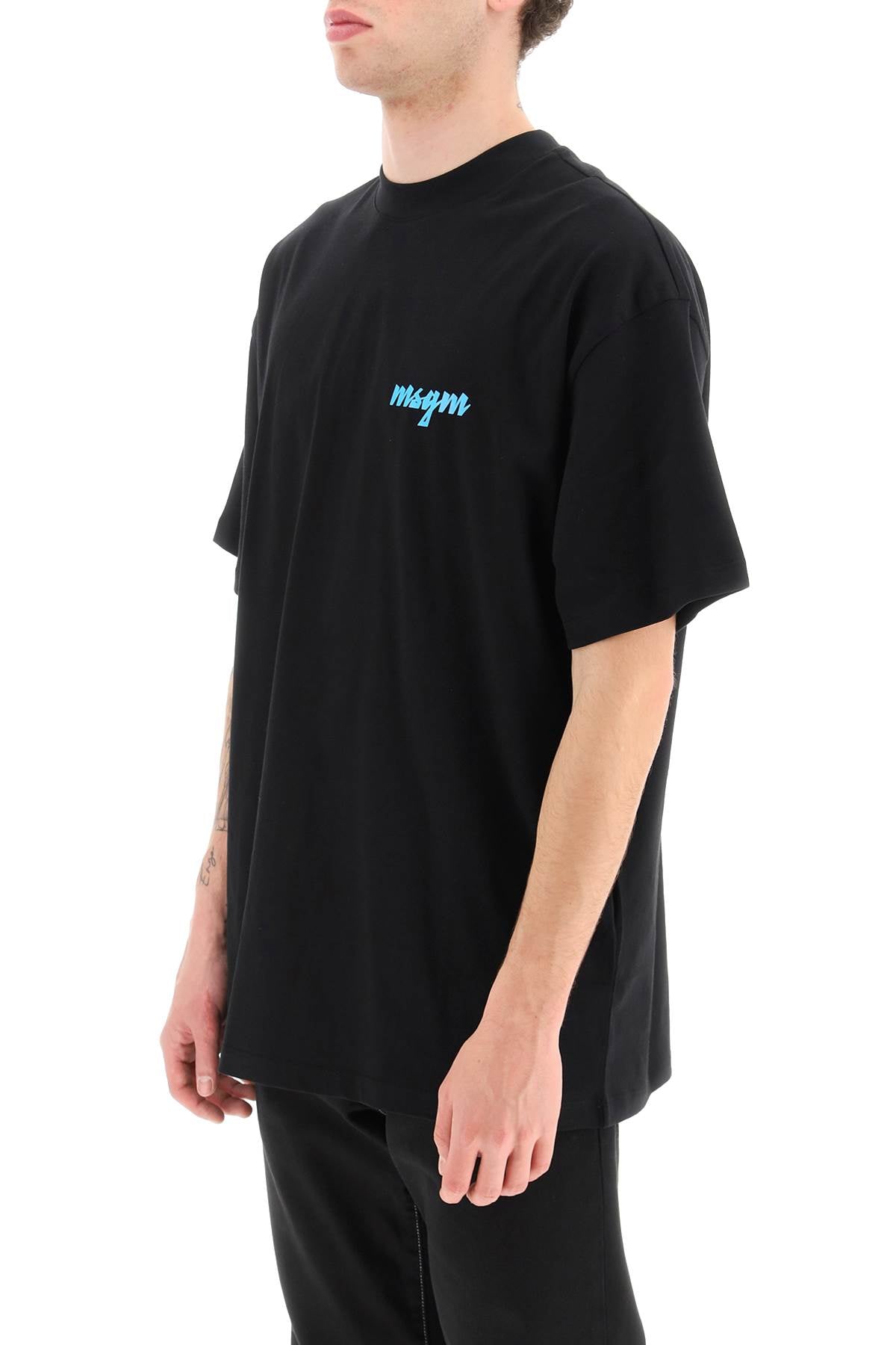 MSGM Msgm raised logo print t-shirt