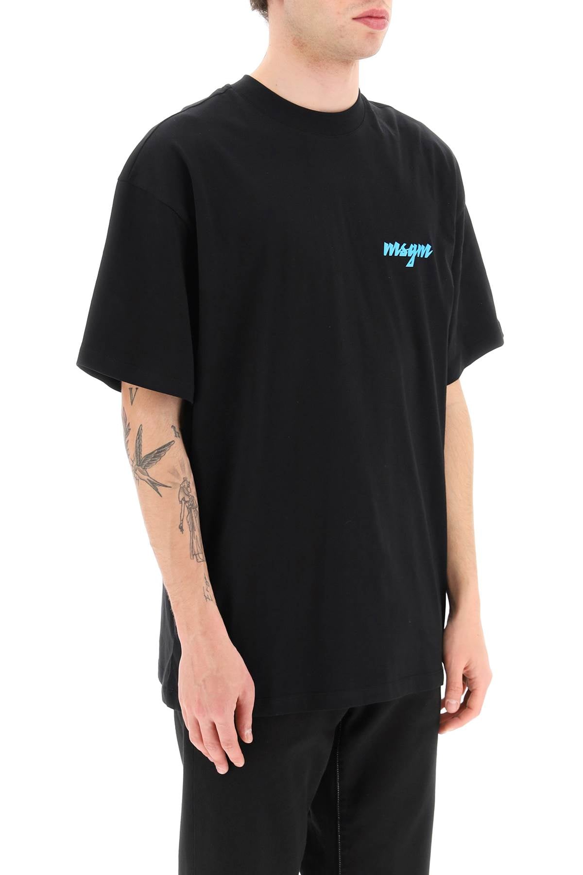 MSGM Msgm raised logo print t-shirt