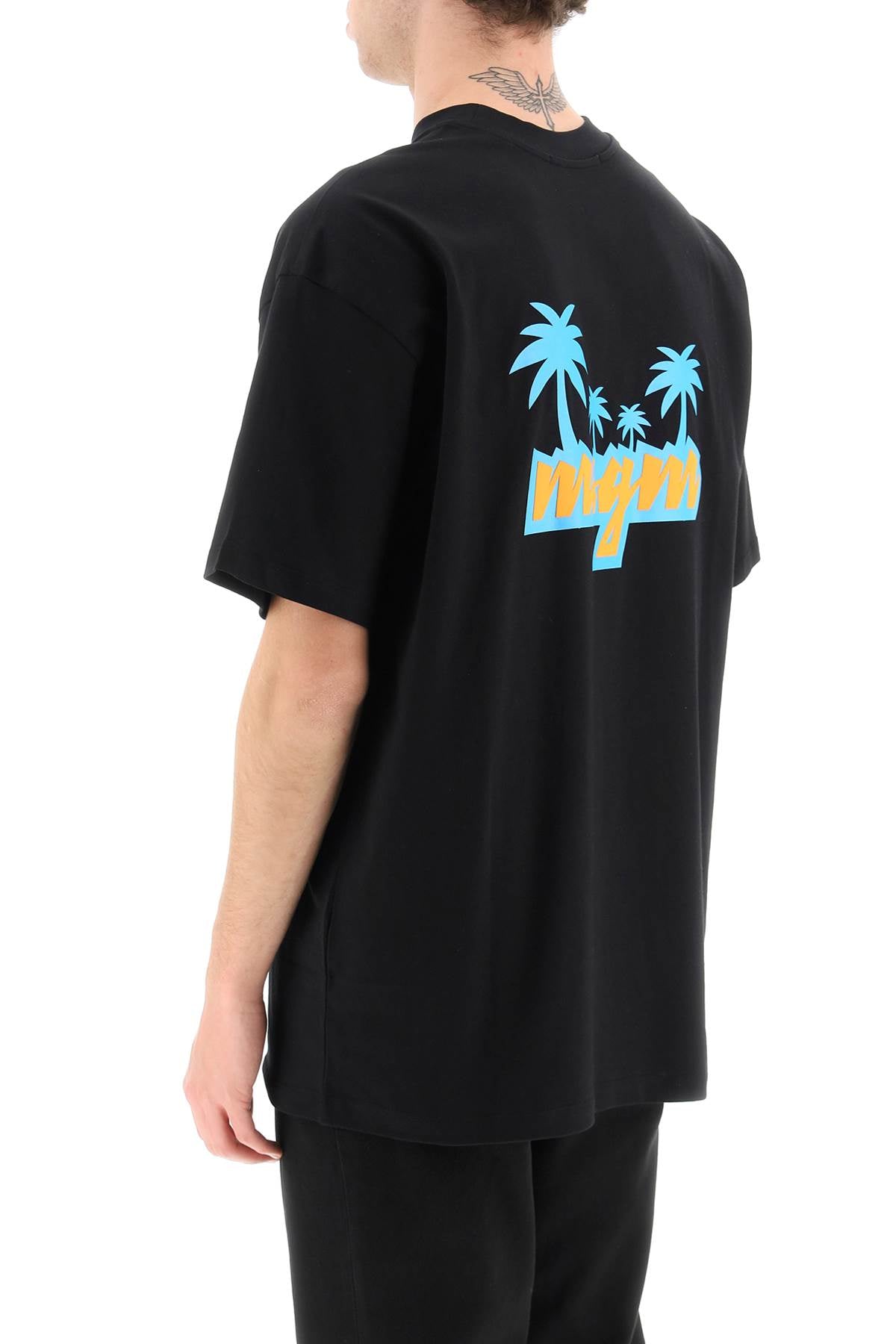 MSGM Msgm raised logo print t-shirt