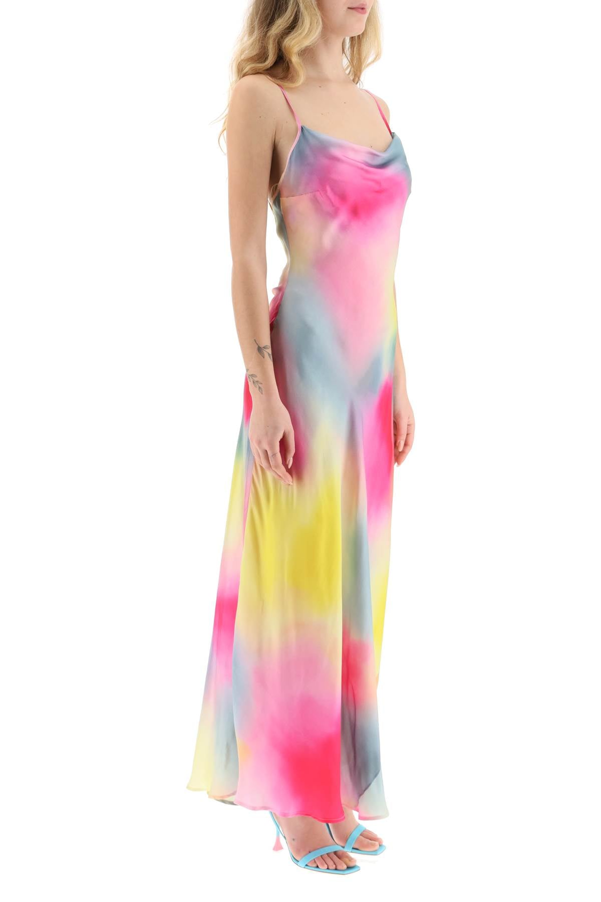 MSGM Msgm multicolor satin dress