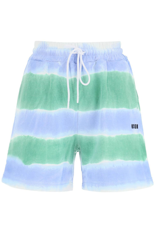 MSGM Msgm tie-dye jersey shorts