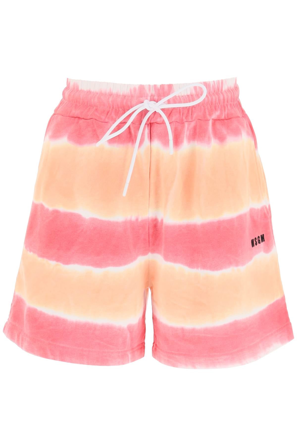 MSGM Msgm tie-dye jersey shorts