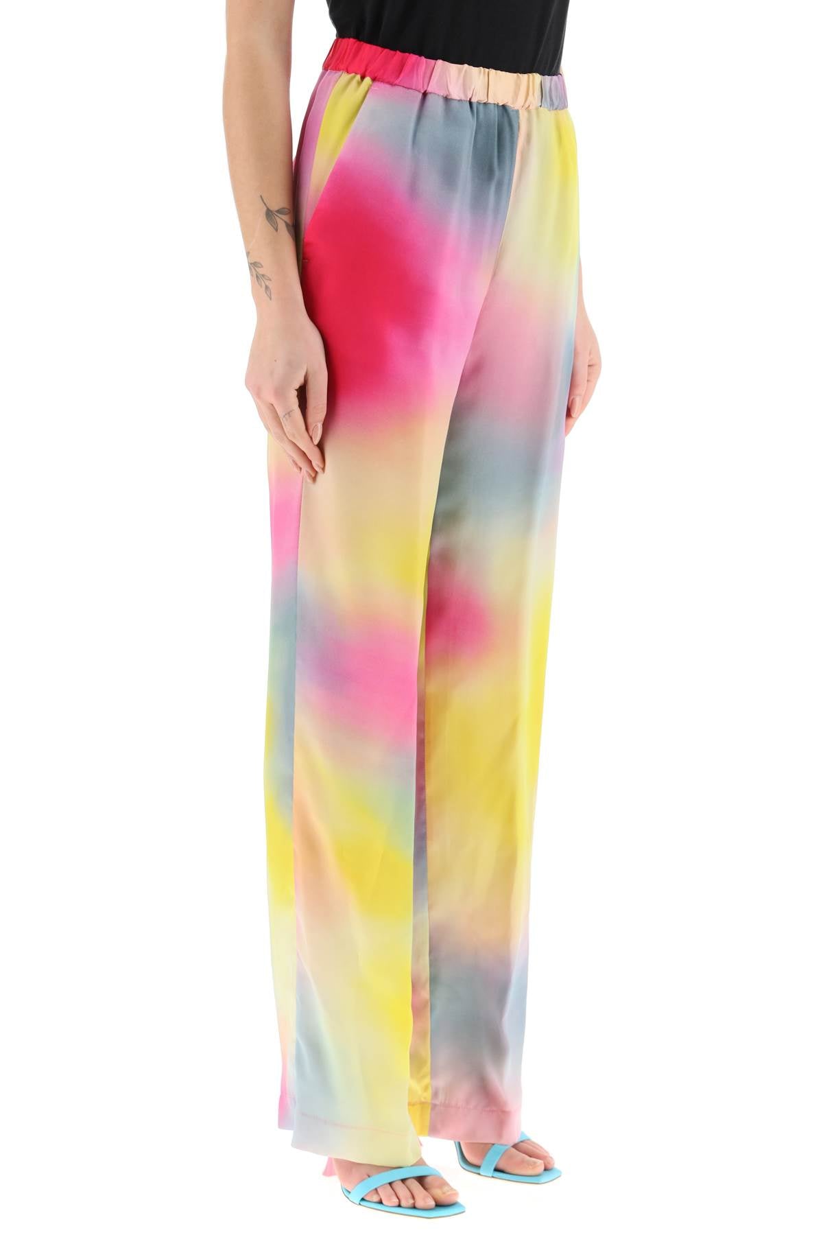 MSGM Msgm multicolored satin pants