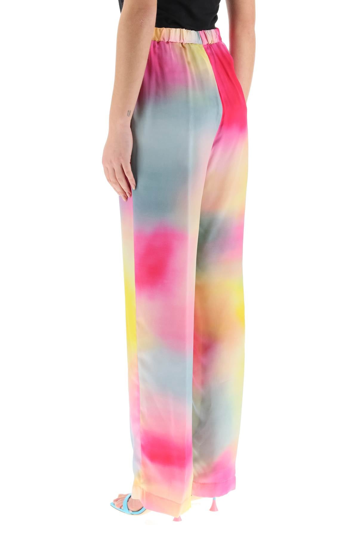 MSGM Msgm multicolored satin pants