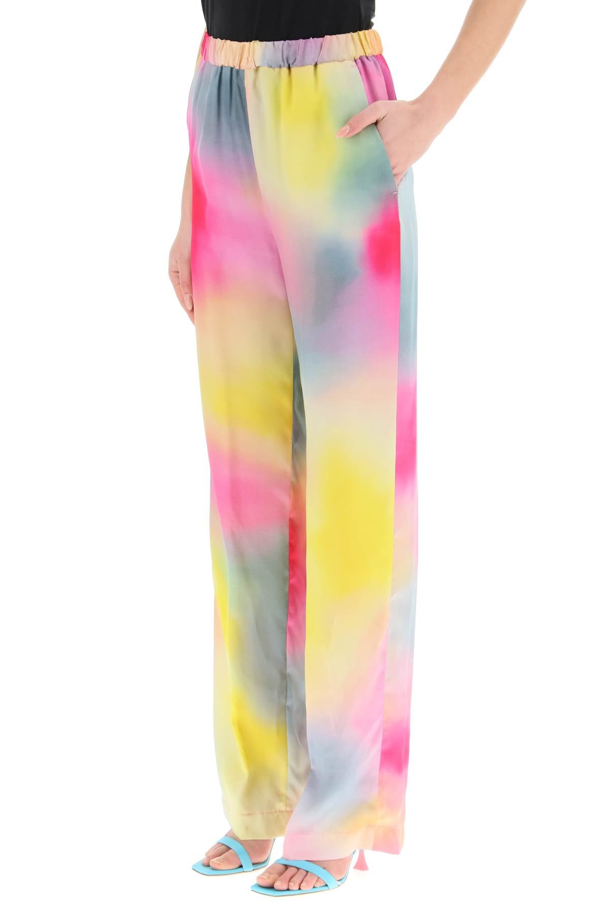 MSGM Msgm multicolored satin pants