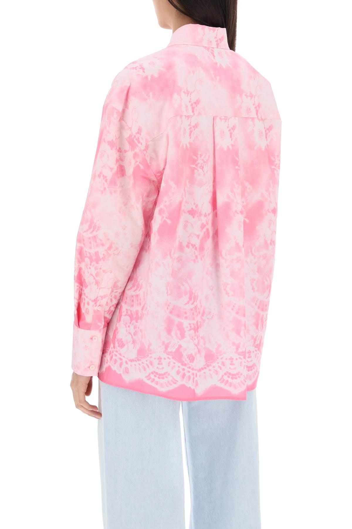 MSGM Msgm oversized shirt with all-over print