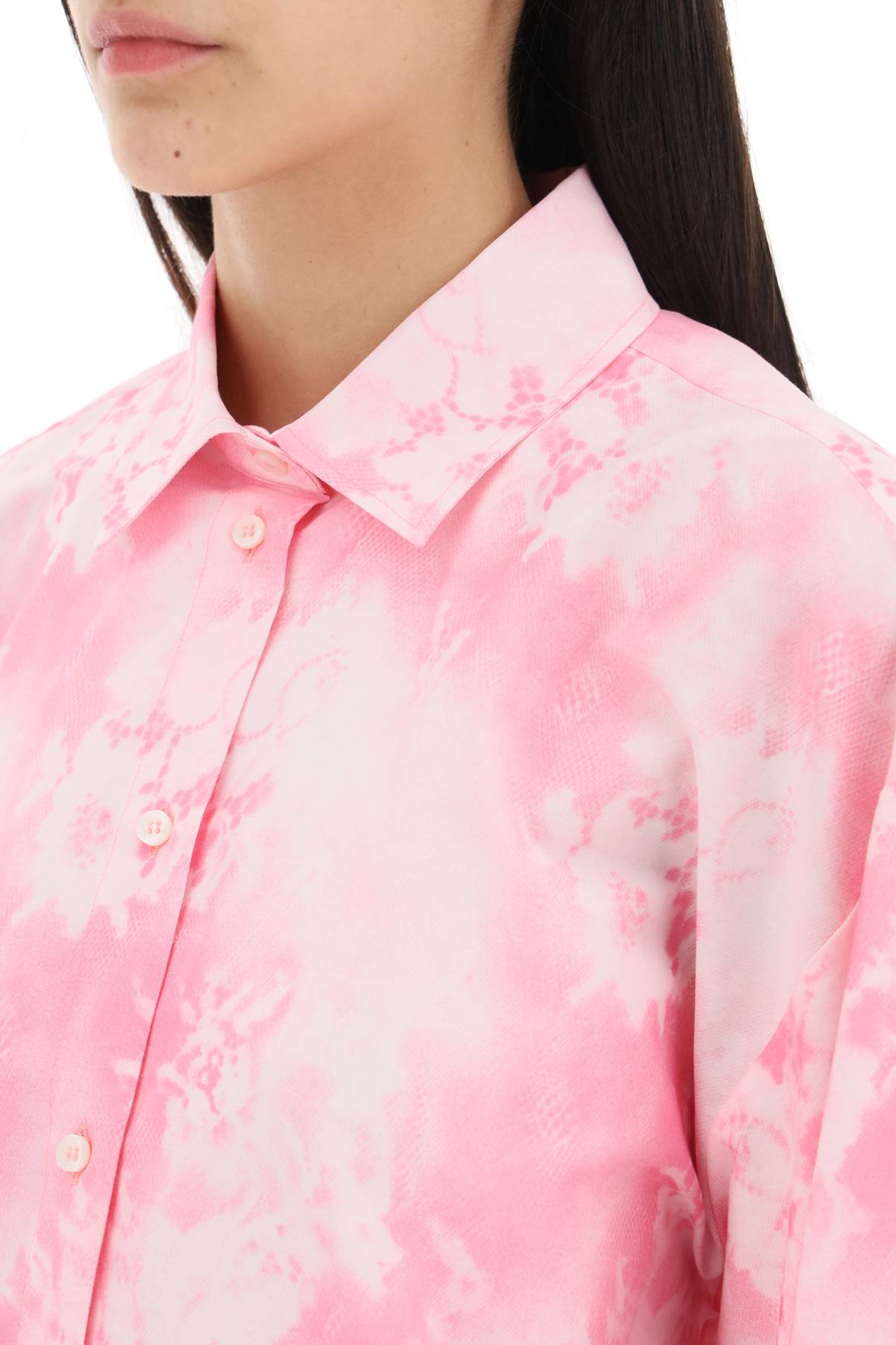 MSGM Msgm oversized shirt with all-over print