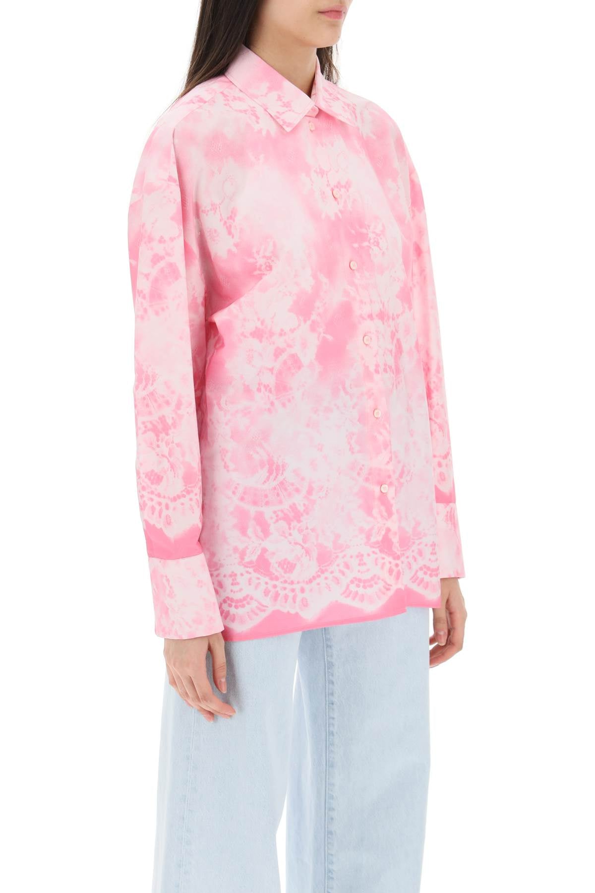 MSGM Msgm oversized shirt with all-over print