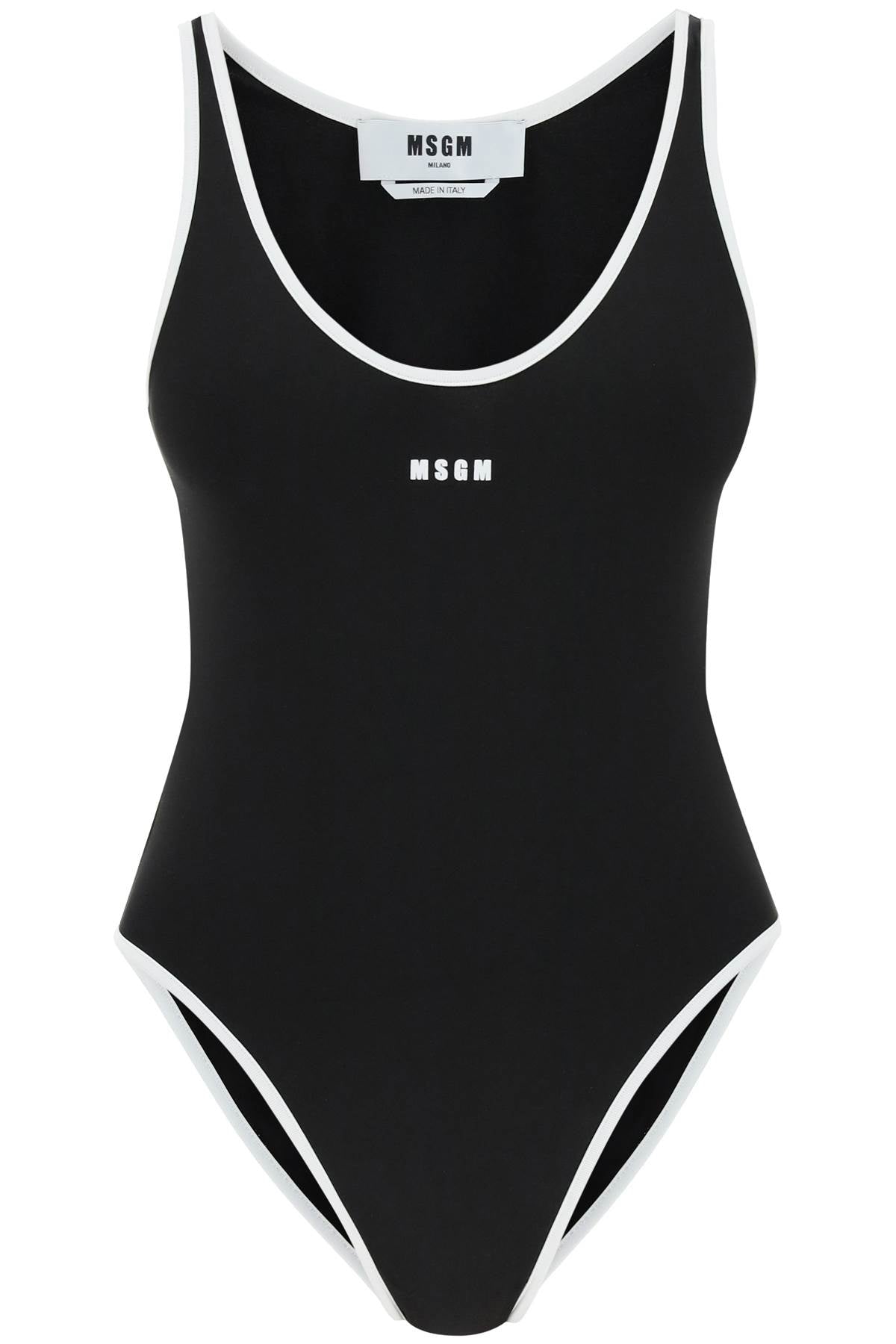 MSGM Msgm logo one-piece swimsuit