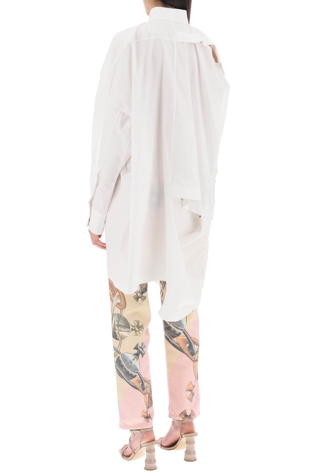 Vivienne Westwood Vivienne westwood gibbon asymmetric shirt dress with cut-outs