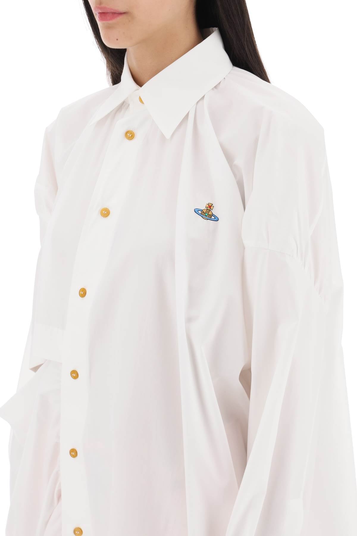 Vivienne Westwood Vivienne westwood gibbon asymmetric shirt dress with cut-outs