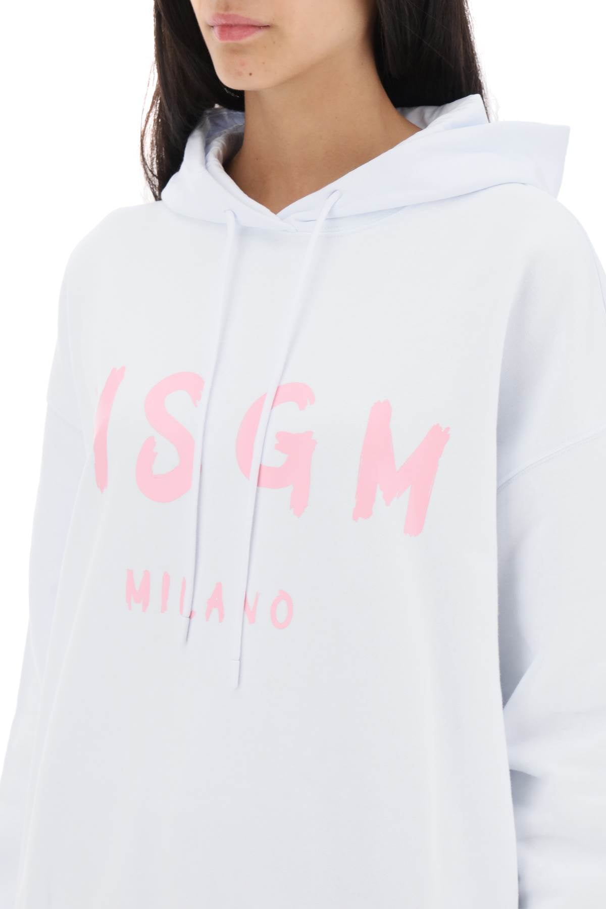 MSGM Msgm brushed logo hoodie