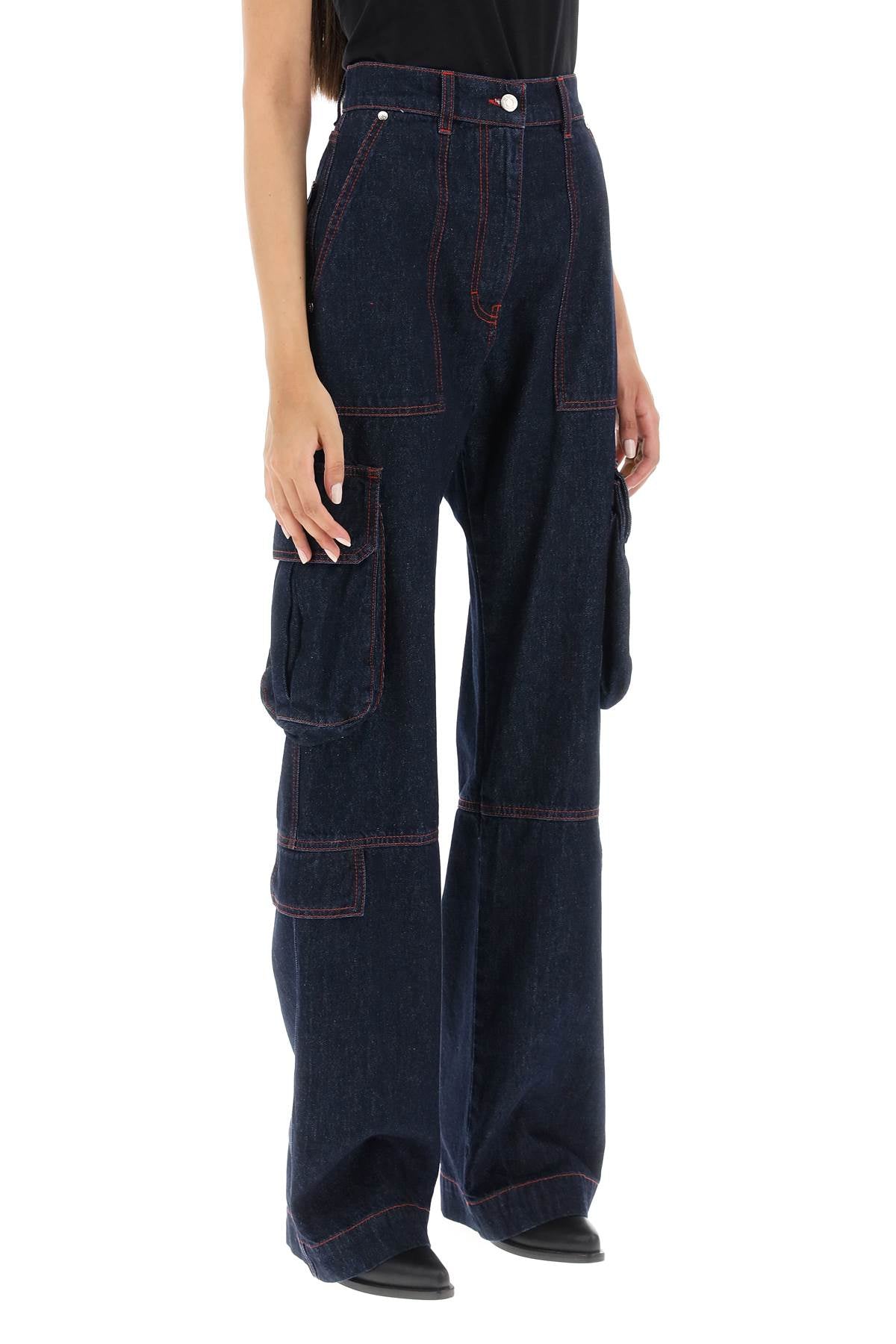 MSGM Msgm cargo jeans with flared cut