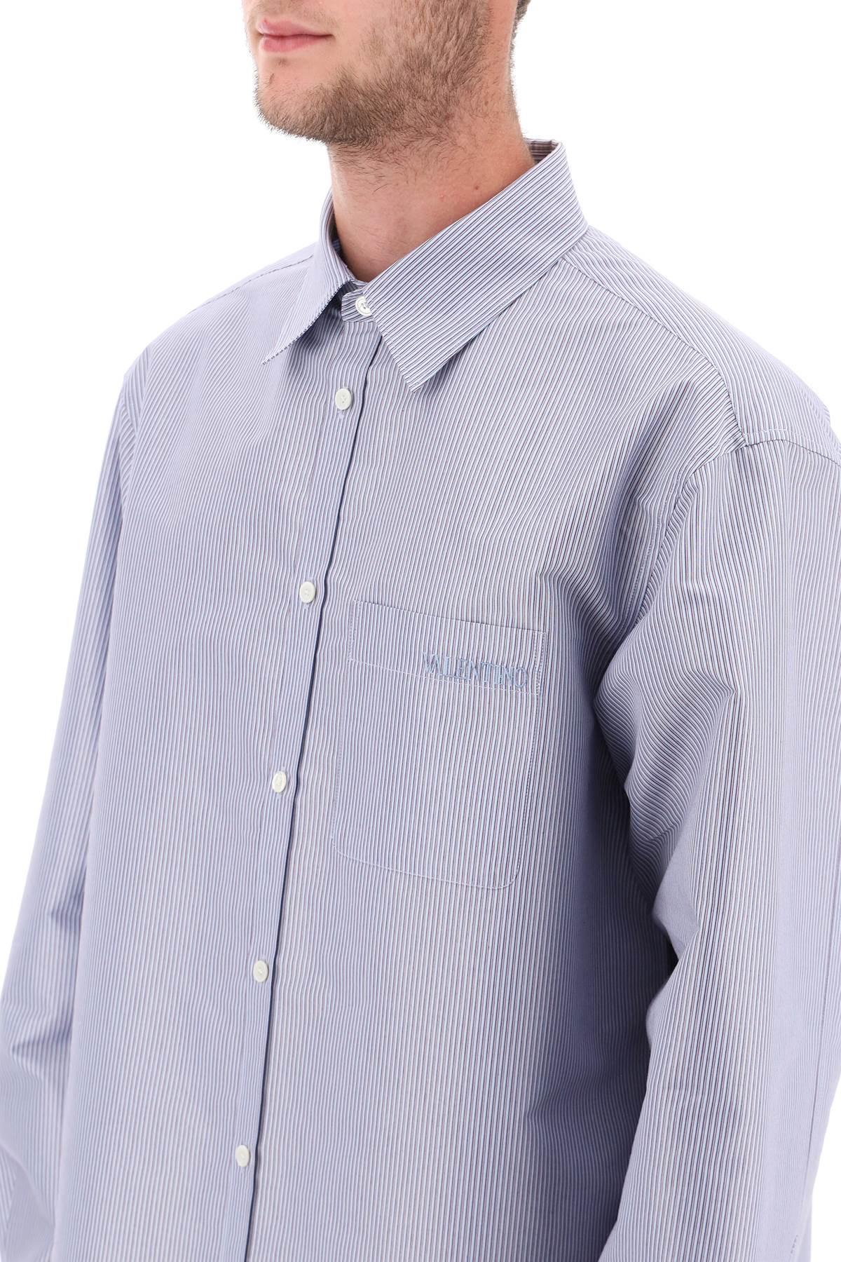 Valentino GARAVANI Valentino garavani technical cotton shirt with striped motif