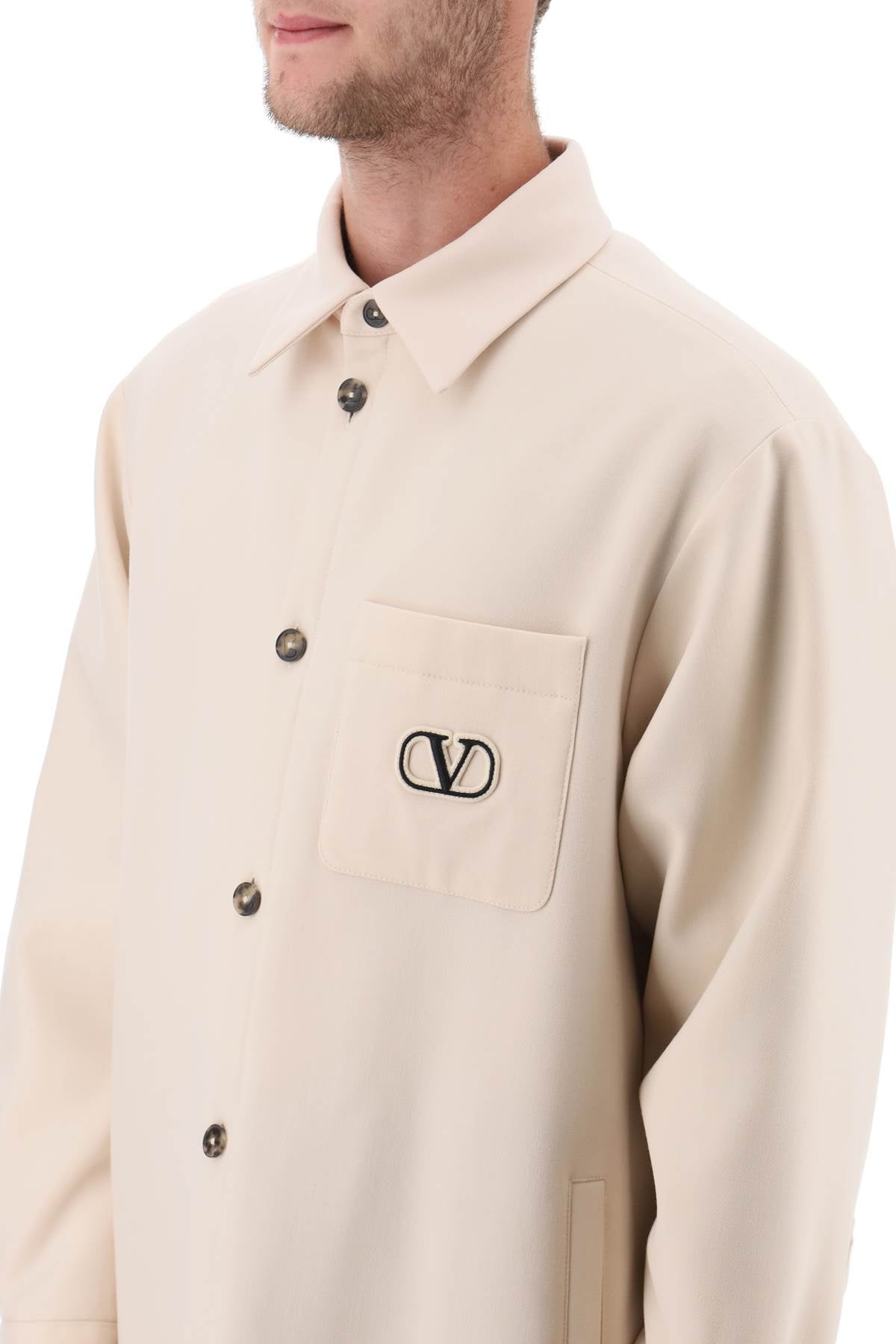 Valentino GARAVANI Valentino garavani padded overshirt with vlogo signature patch