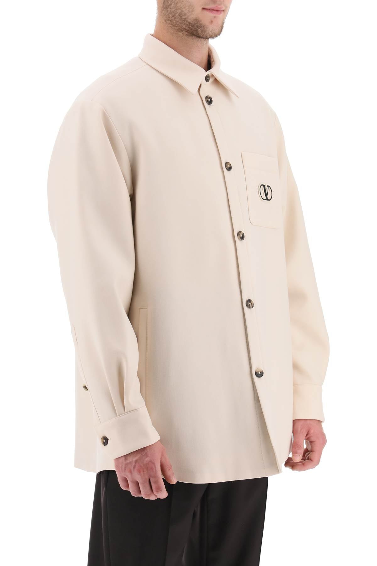 Valentino GARAVANI Valentino garavani padded overshirt with vlogo signature patch