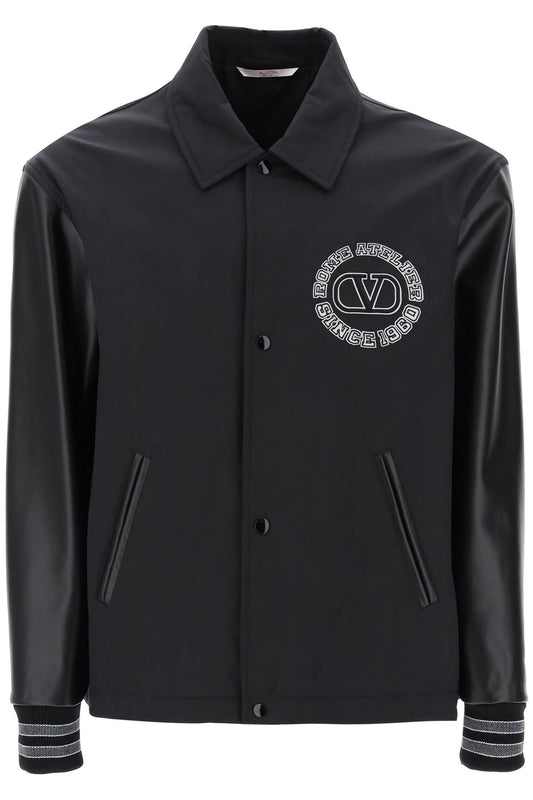 Valentino GARAVANI Valentino garavani varsity jacket with leather sleeves