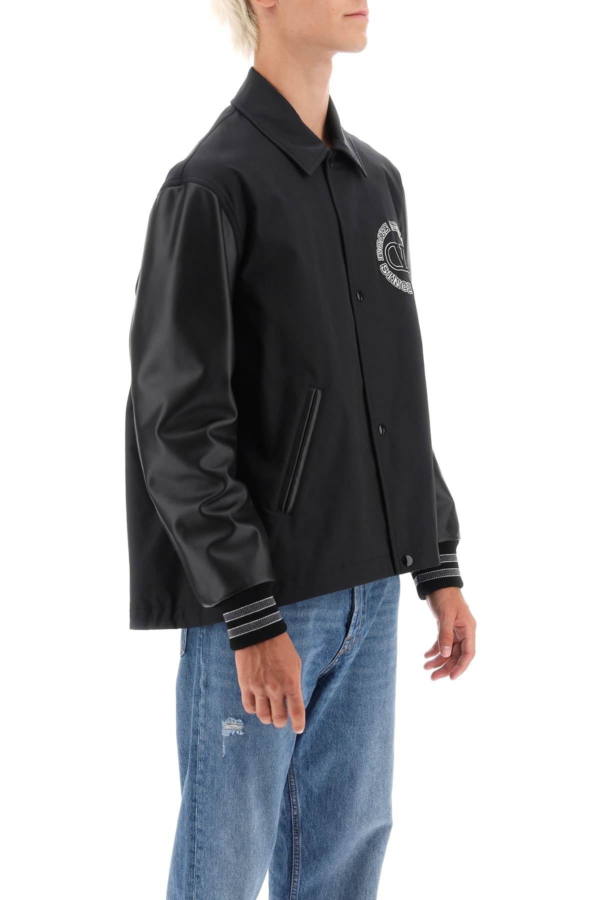 Valentino GARAVANI Valentino garavani varsity jacket with leather sleeves