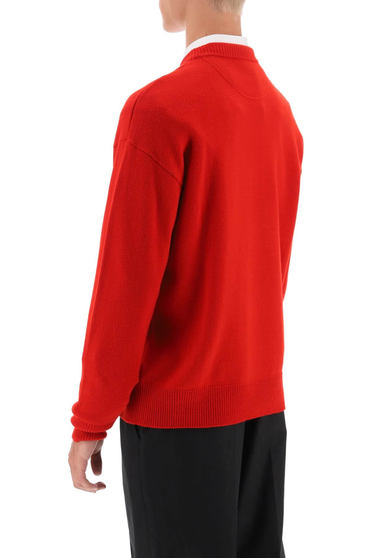 Valentino GARAVANI Valentino garavani crew-neck sweater with maison valentino embroidery