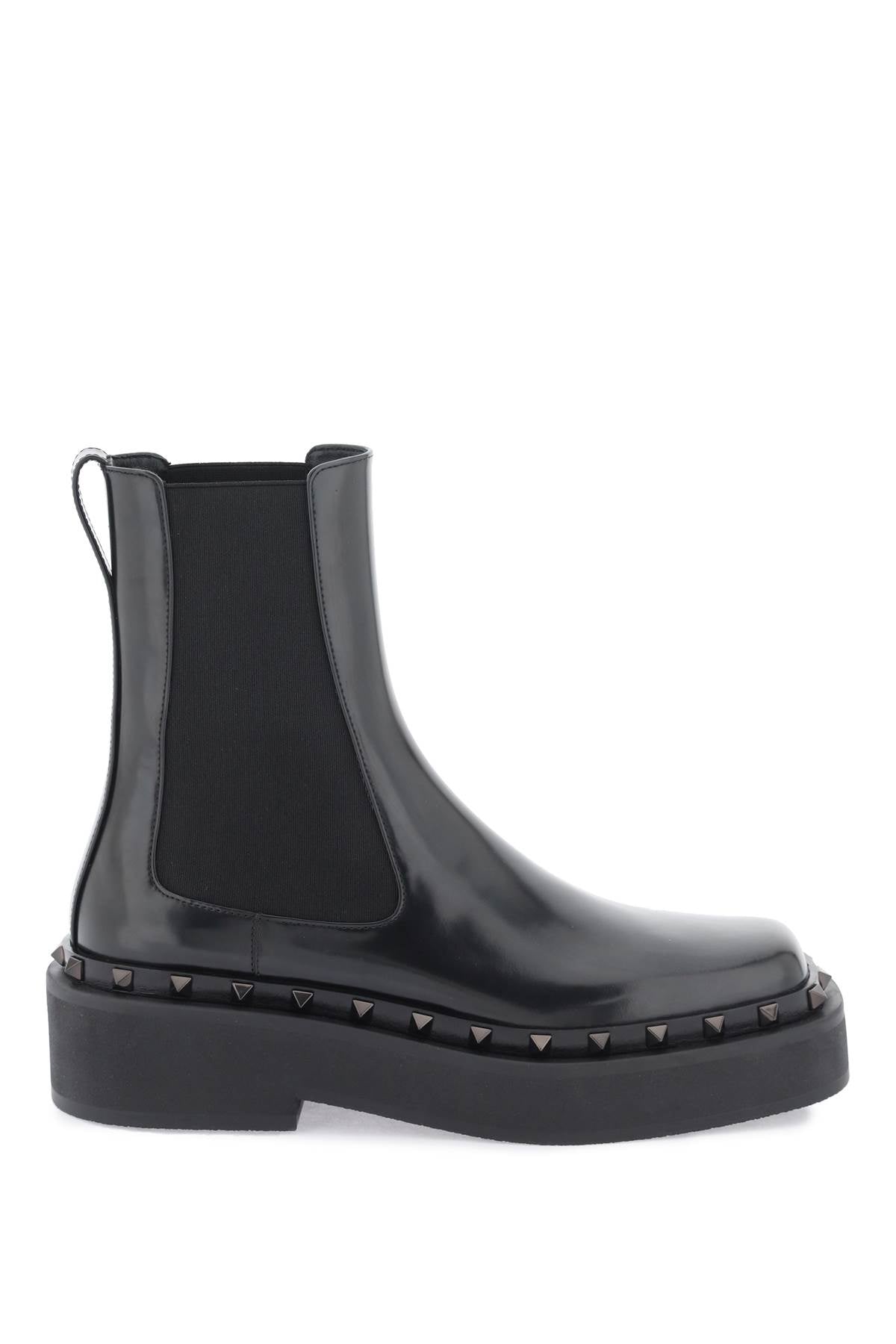 Valentino GARAVANI Valentino garavani rockstud m-way leather beatle boots