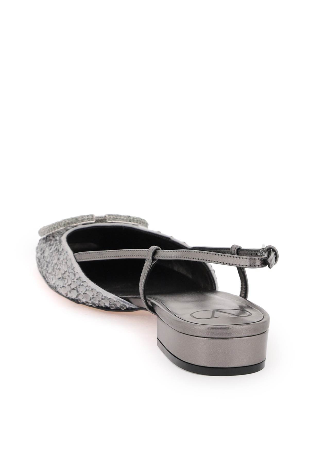 Valentino GARAVANI Valentino garavani signature vlogo flat slingback with crystals