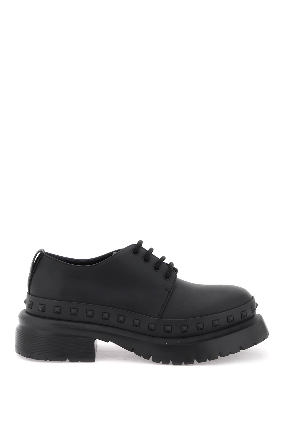 Valentino GARAVANI Valentino garavani rockstud m-way leather derby shoes