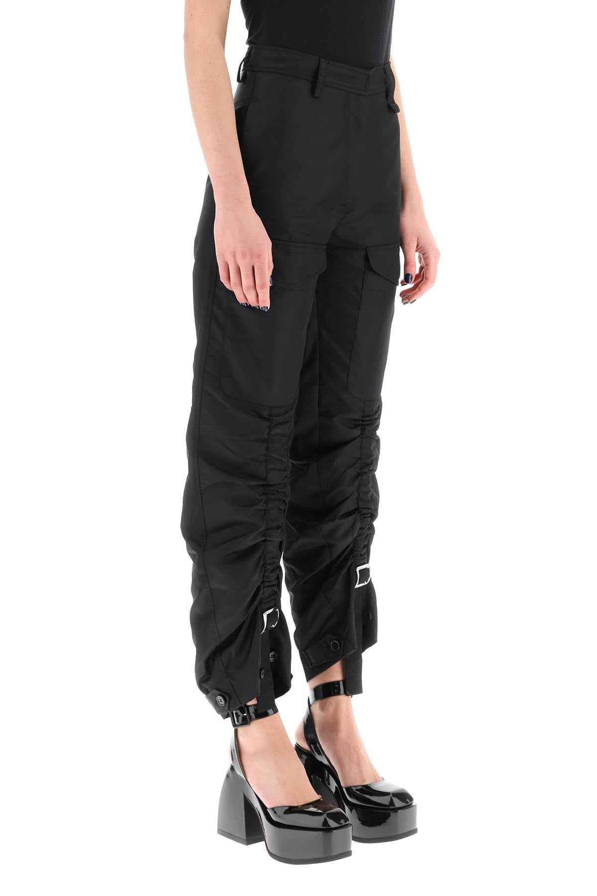 Simone Rocha Simone rocha adjustable satin cargo pants