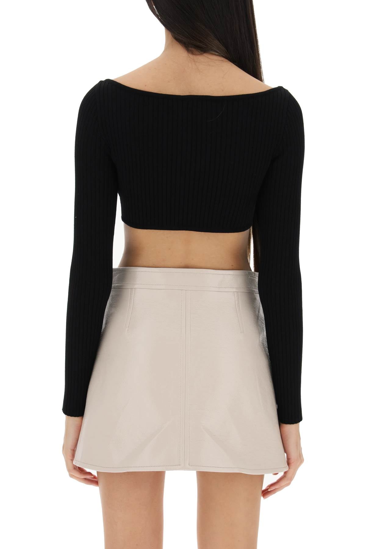 Courreges Courreges ribbed cropped sweater