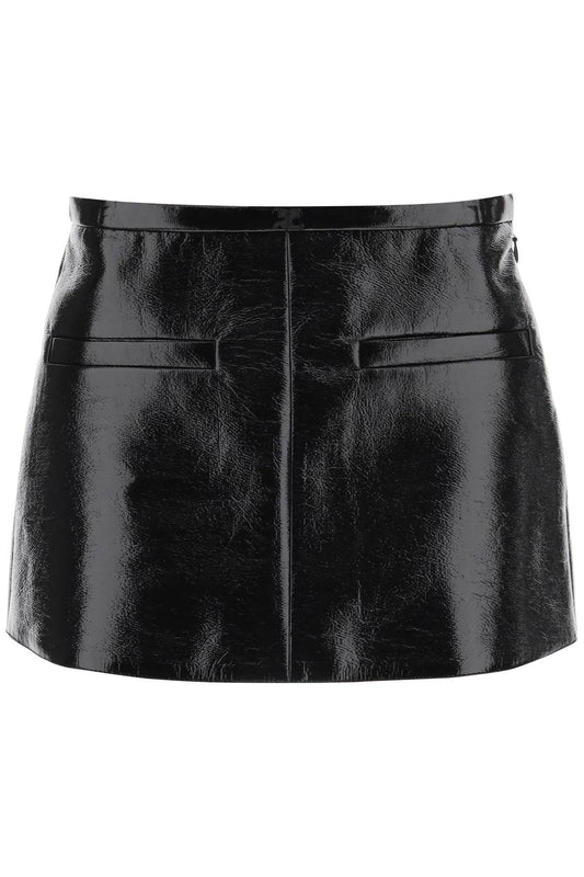 Courreges Courreges vinyl mini skirt