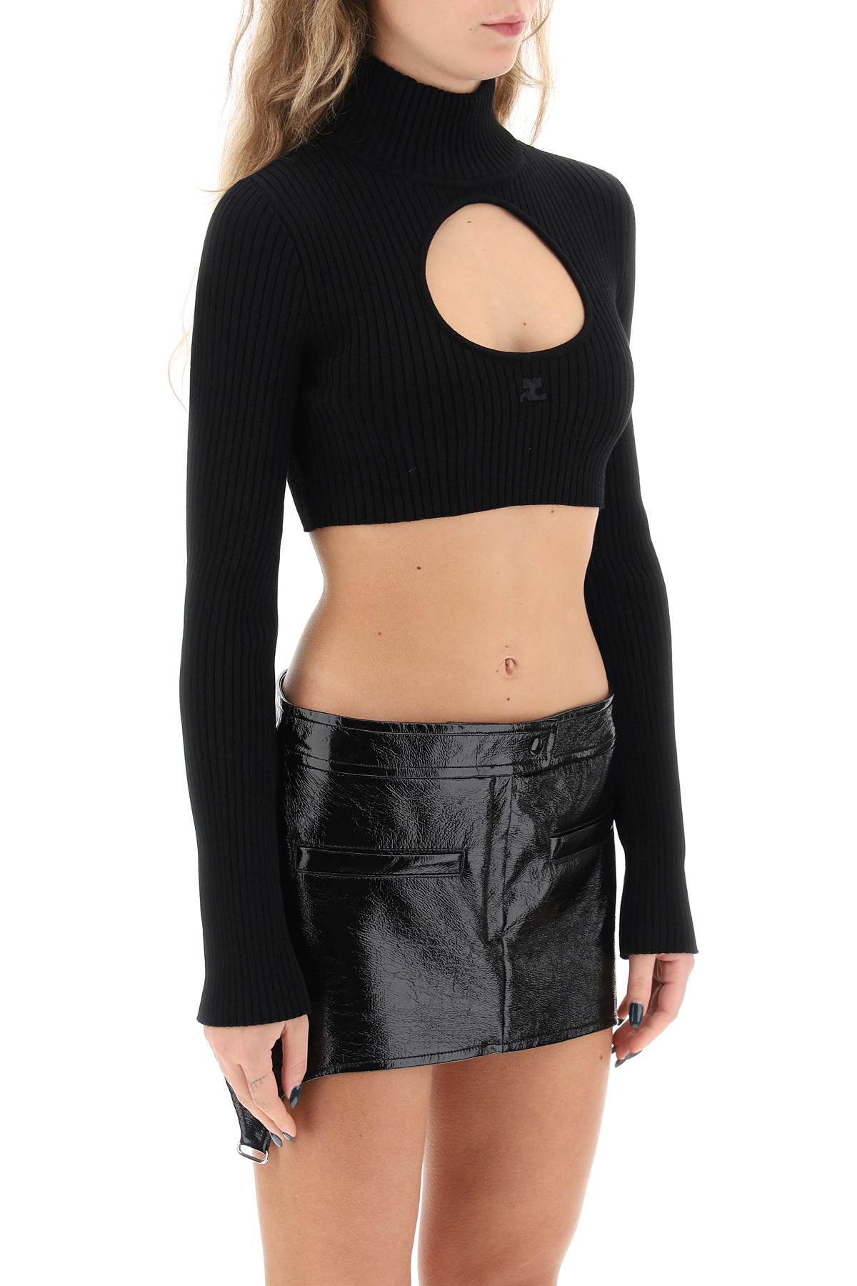 Courreges Courreges cut-out crop top