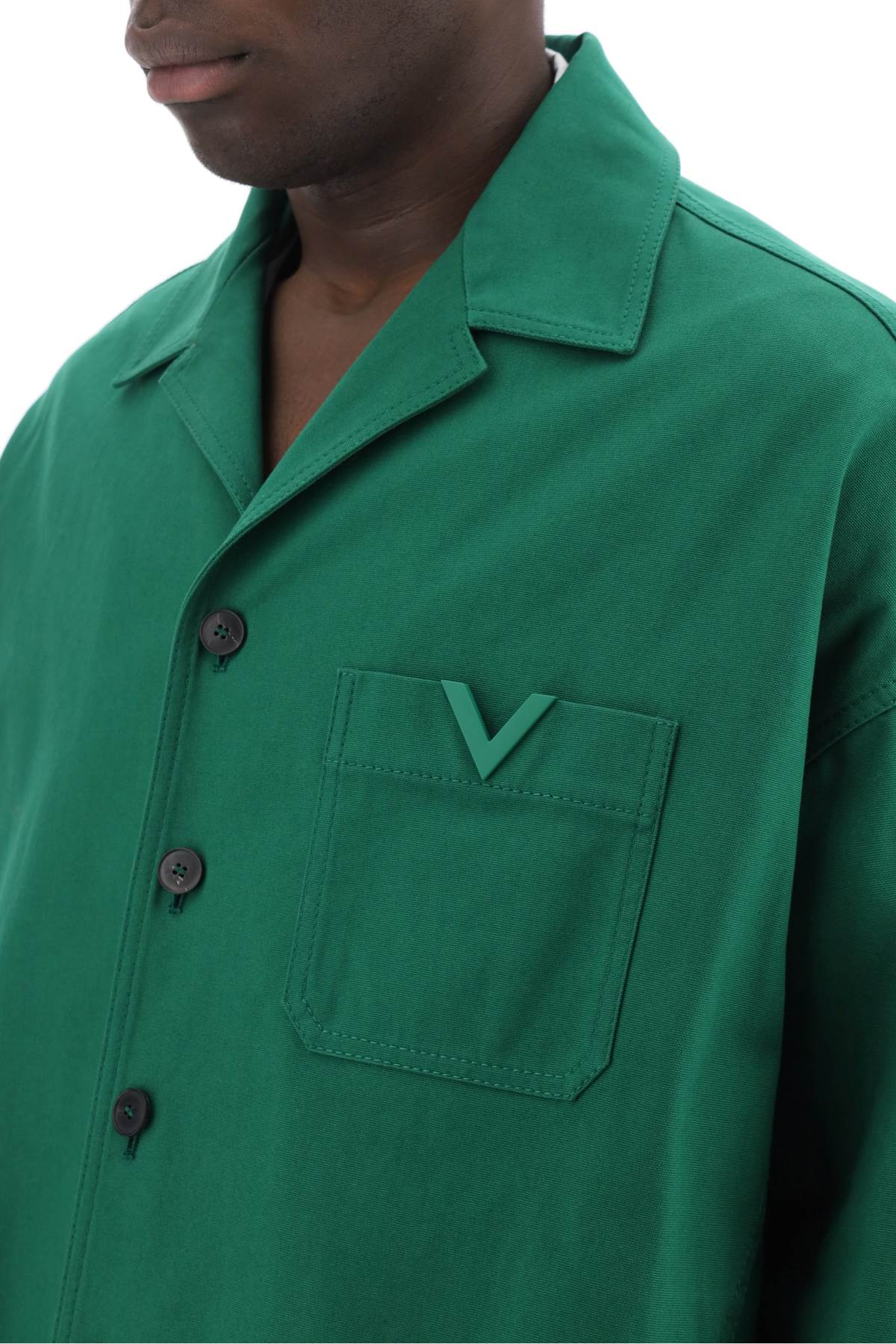 Valentino GARAVANI Valentino garavani "canvas overshirt with v detail