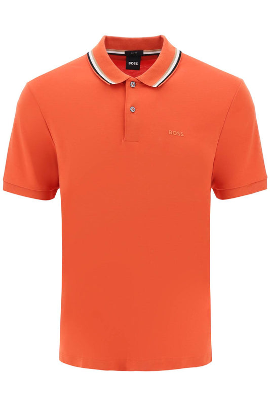 Boss Boss penrose polo shirt in mercerized cotton