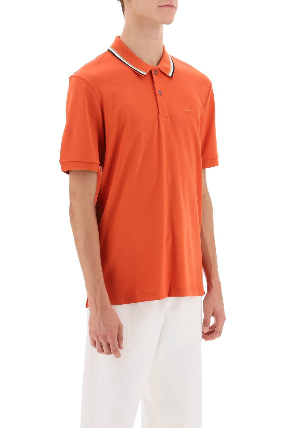 Boss Boss penrose polo shirt in mercerized cotton