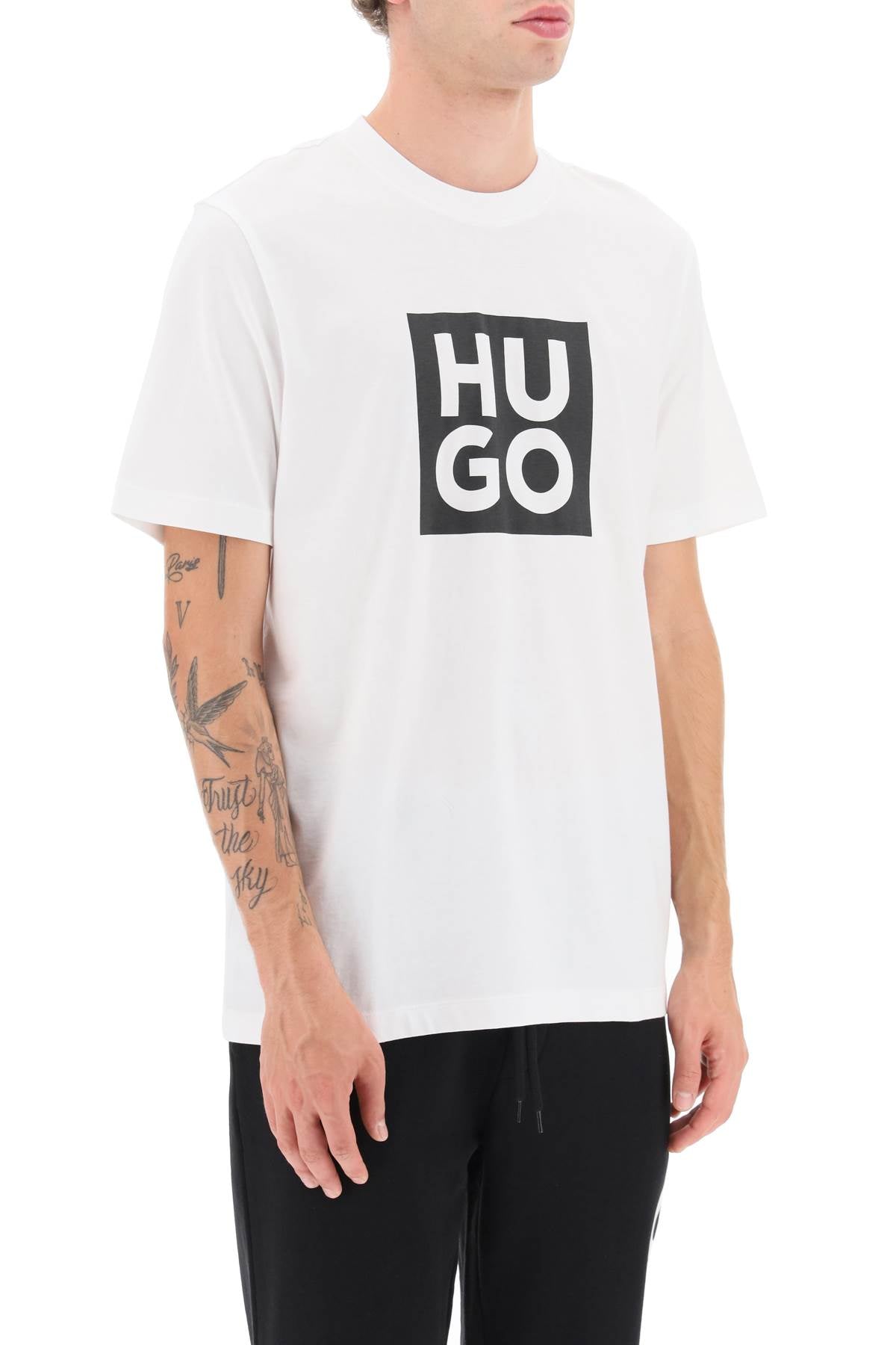 Hugo Hugo daltor logo print t-shirt