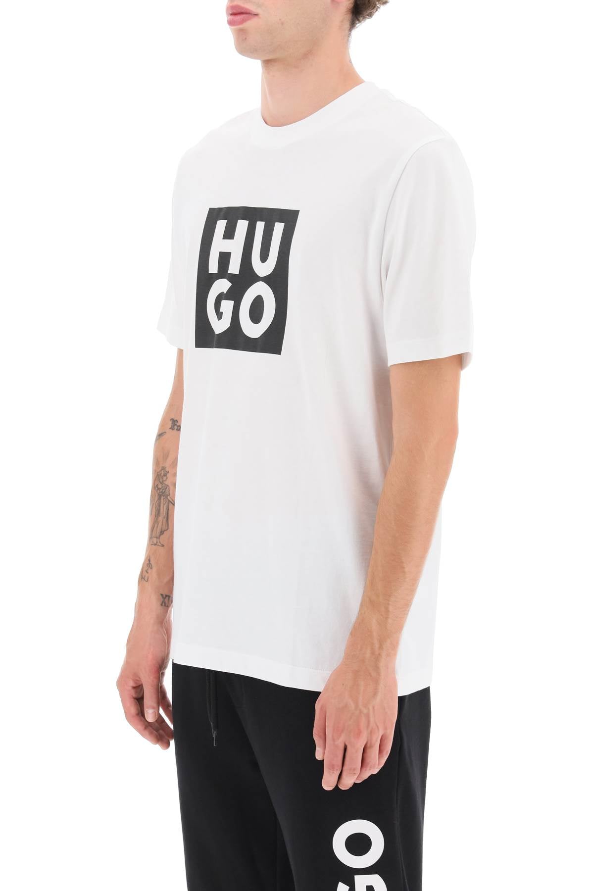 Hugo Hugo daltor logo print t-shirt