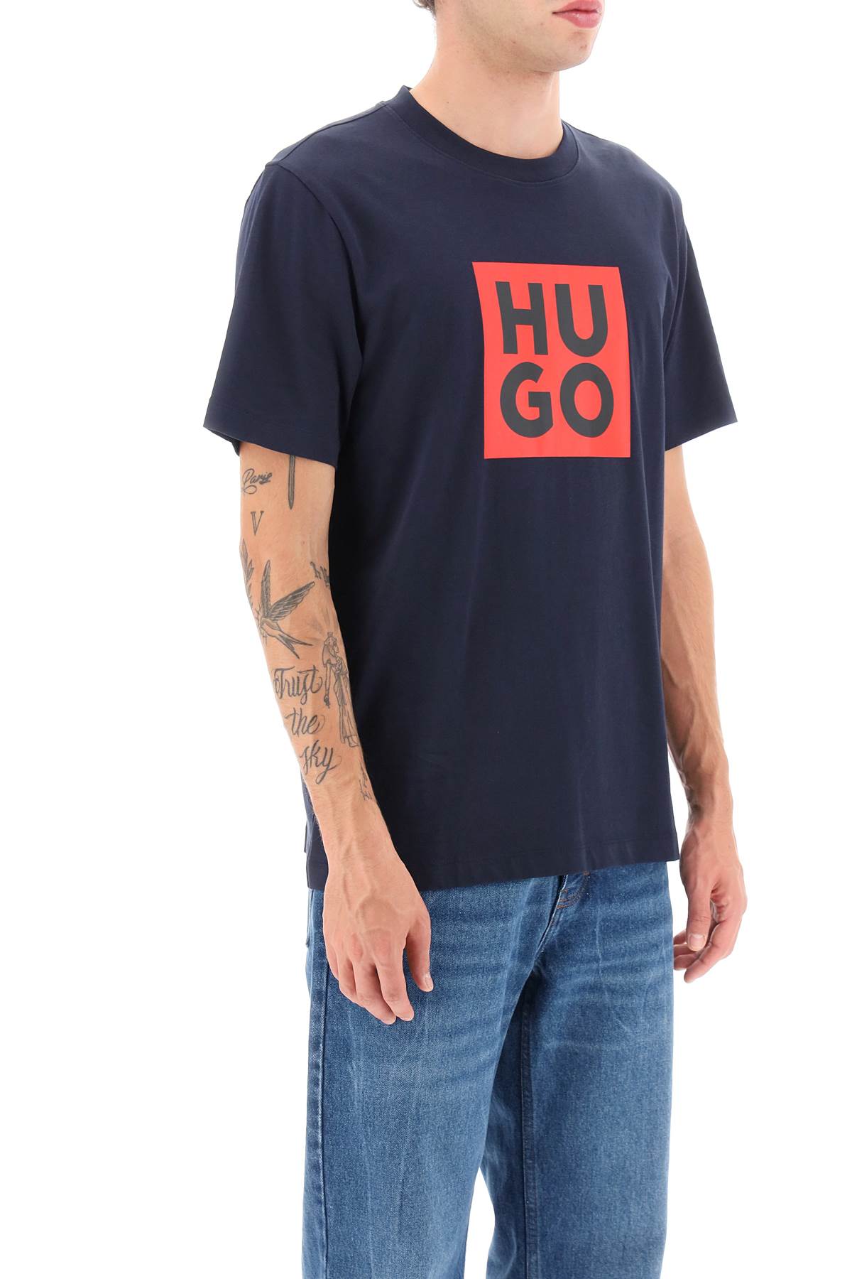 Hugo Hugo daltor logo print t-shirt