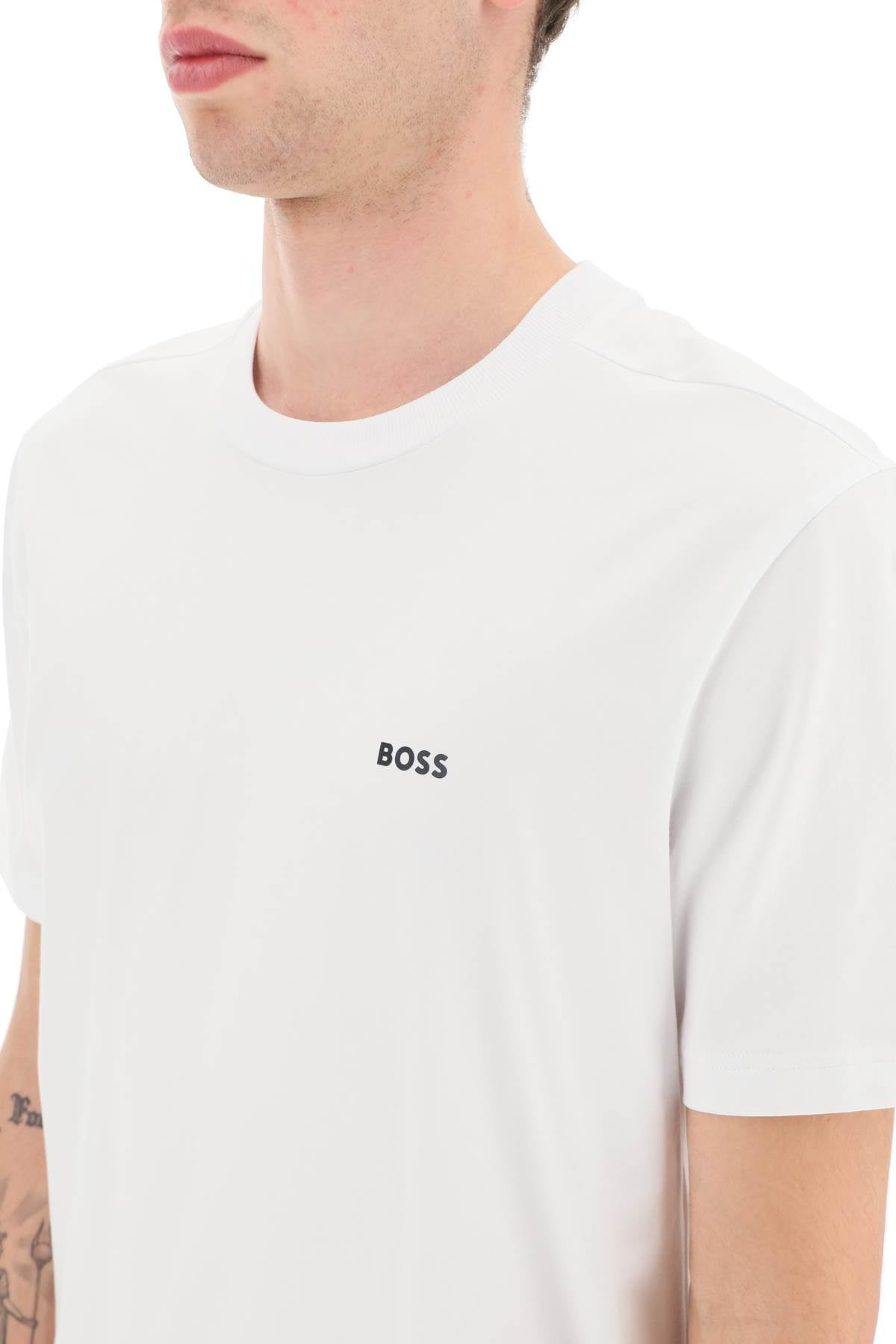 تيشيرت من القطن المطاطي من Boss Boss