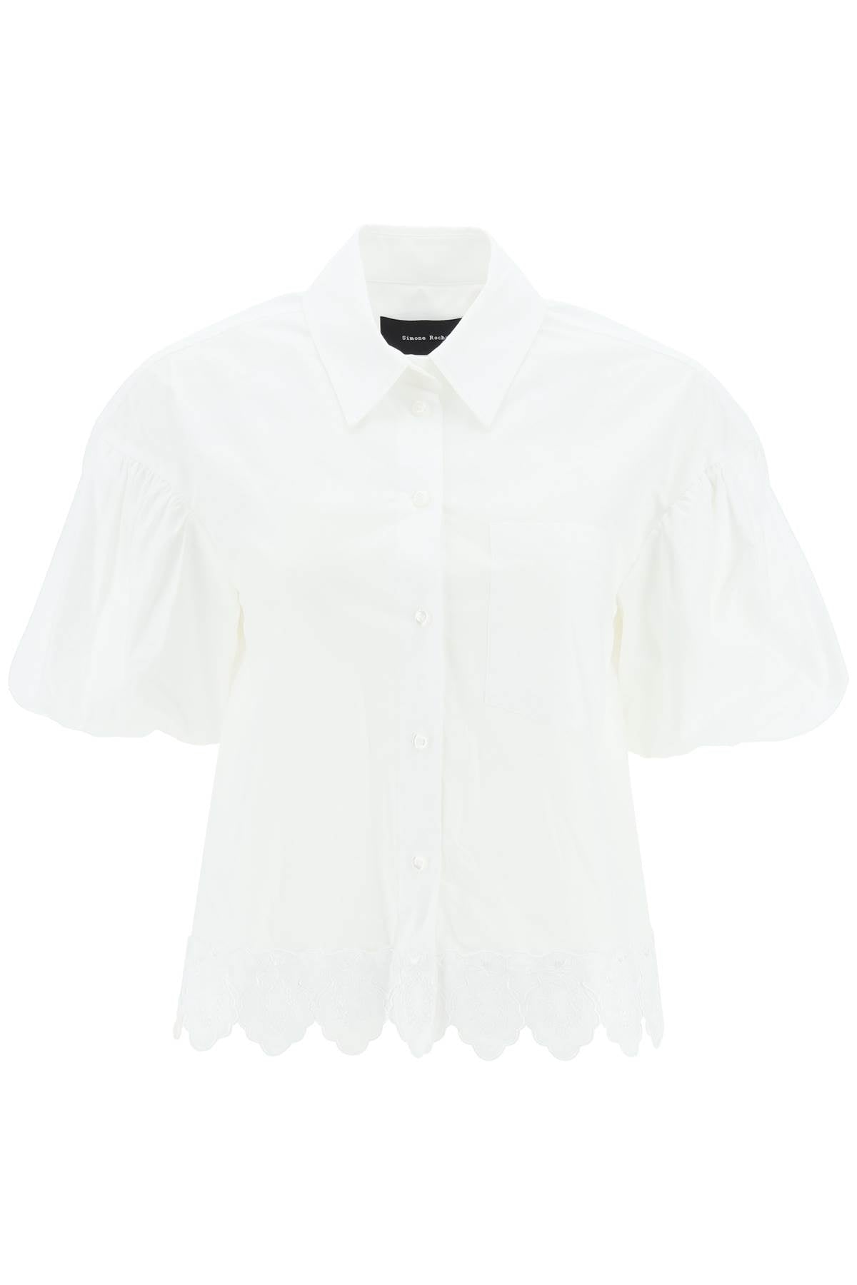 Simone Rocha Simone rocha embroidered cropped shirt