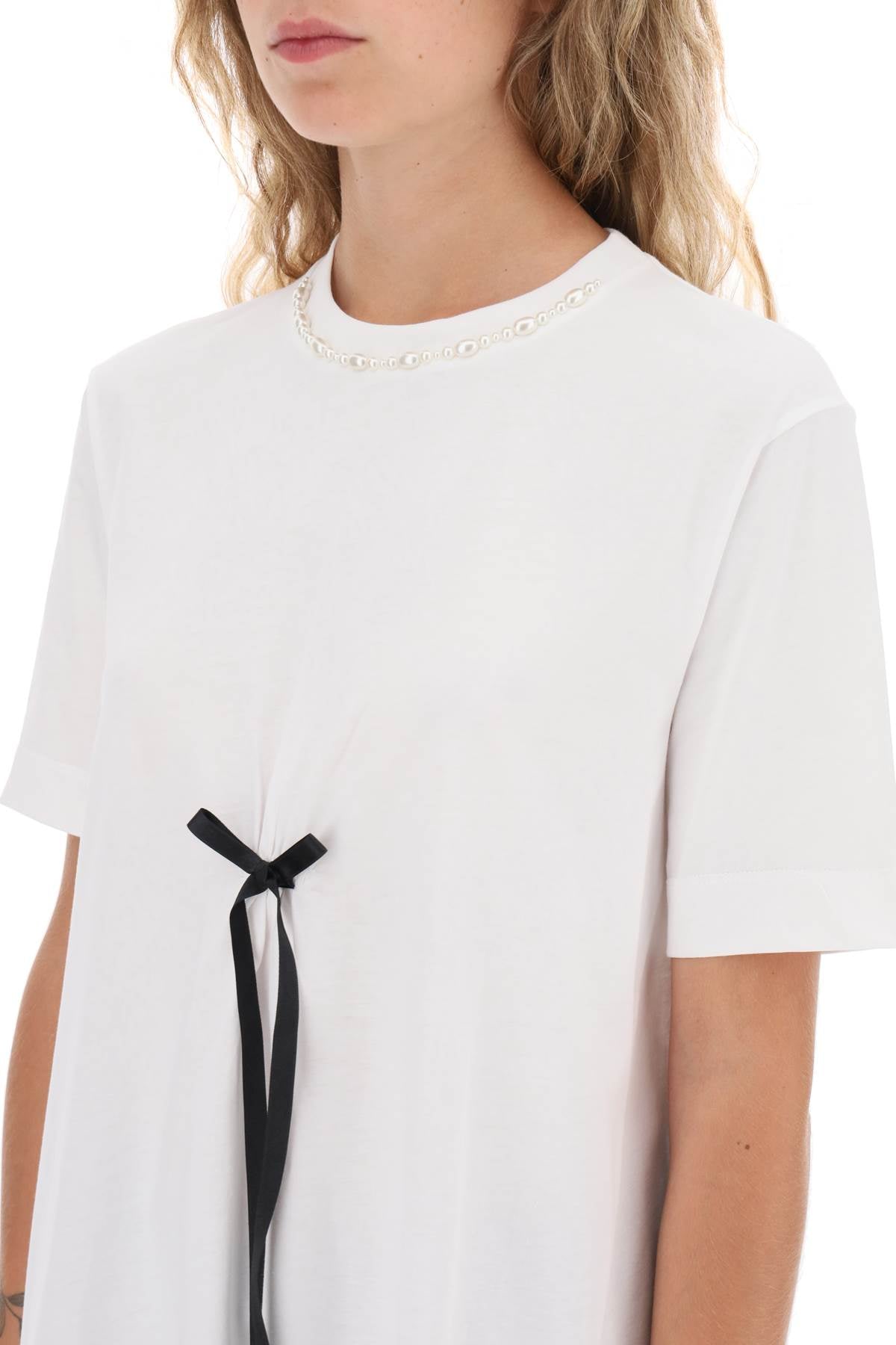 Simone Rocha Simone rocha a-line t-shirt with bow detail