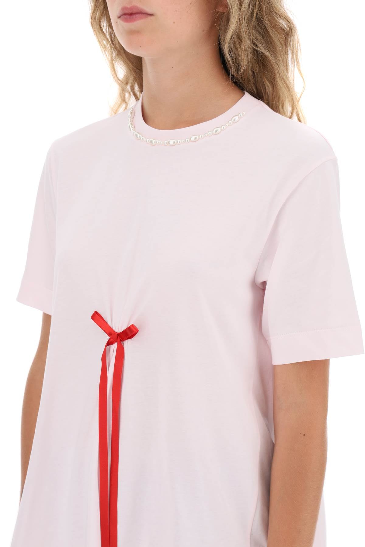 Simone Rocha Simone rocha a-line t-shirt with bow detail