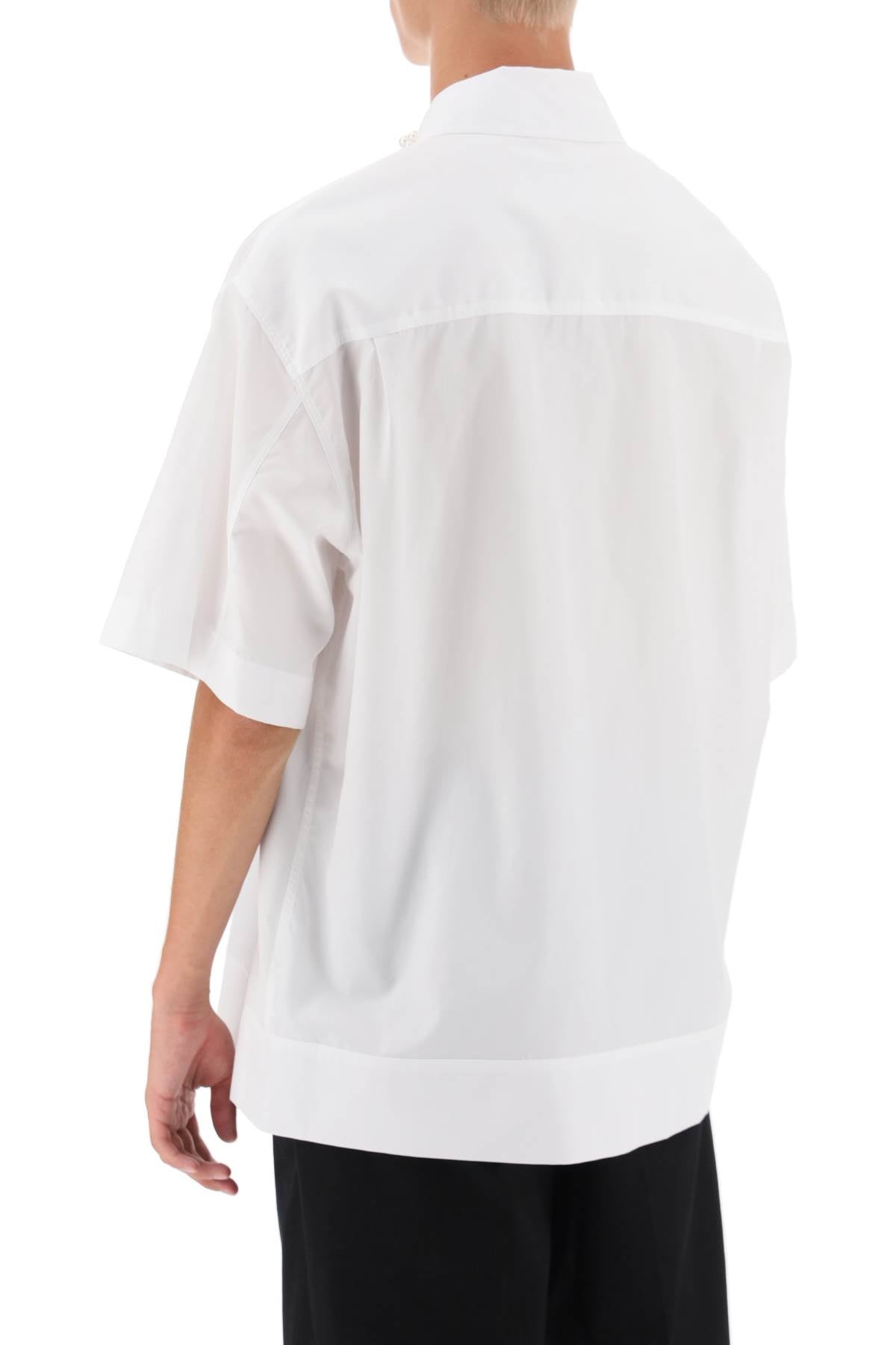 Simone Rocha Simone rocha oversize shirt with pearls