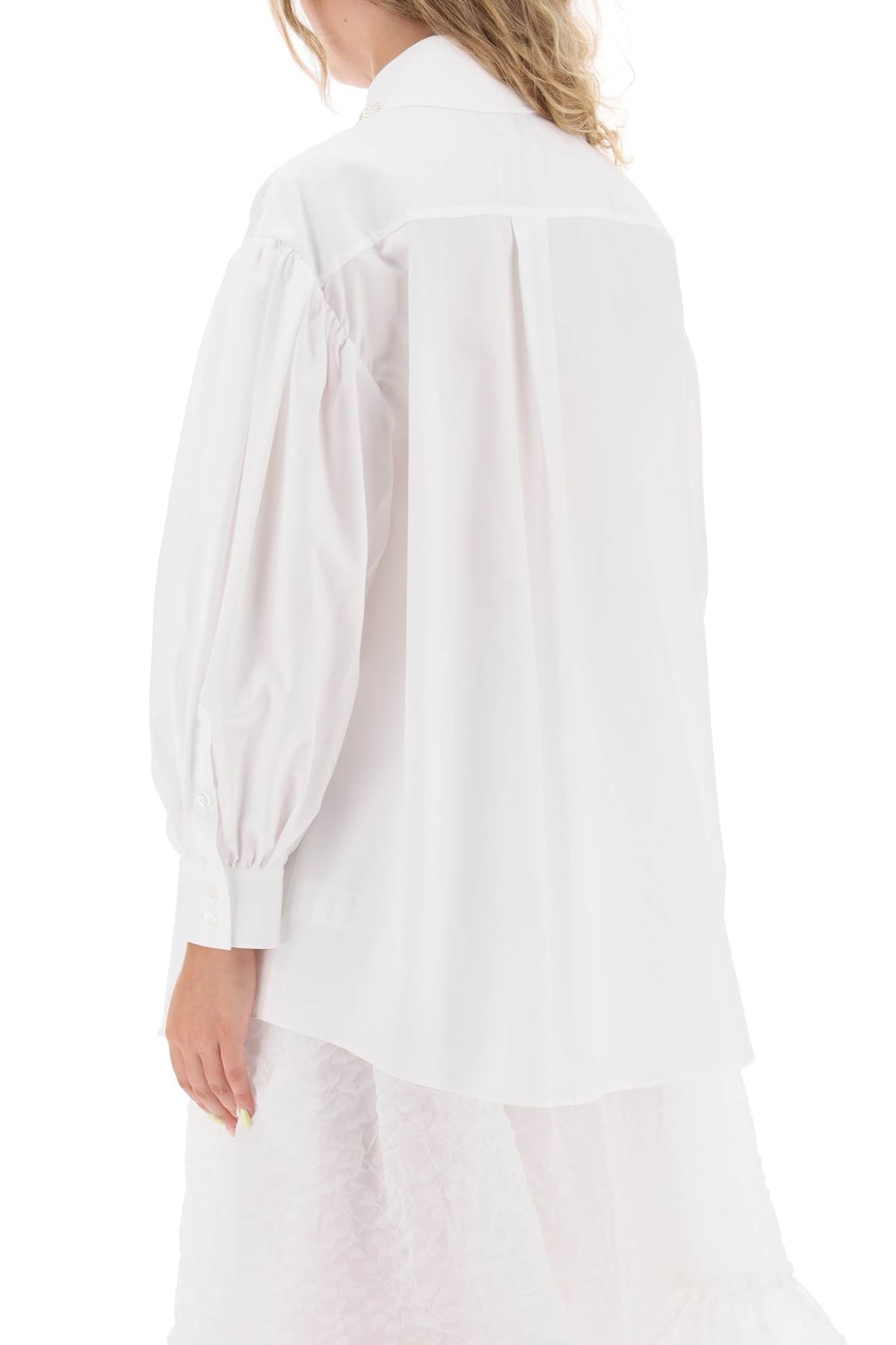 Simone Rocha Simone rocha puff sleeve shirt with embellishment