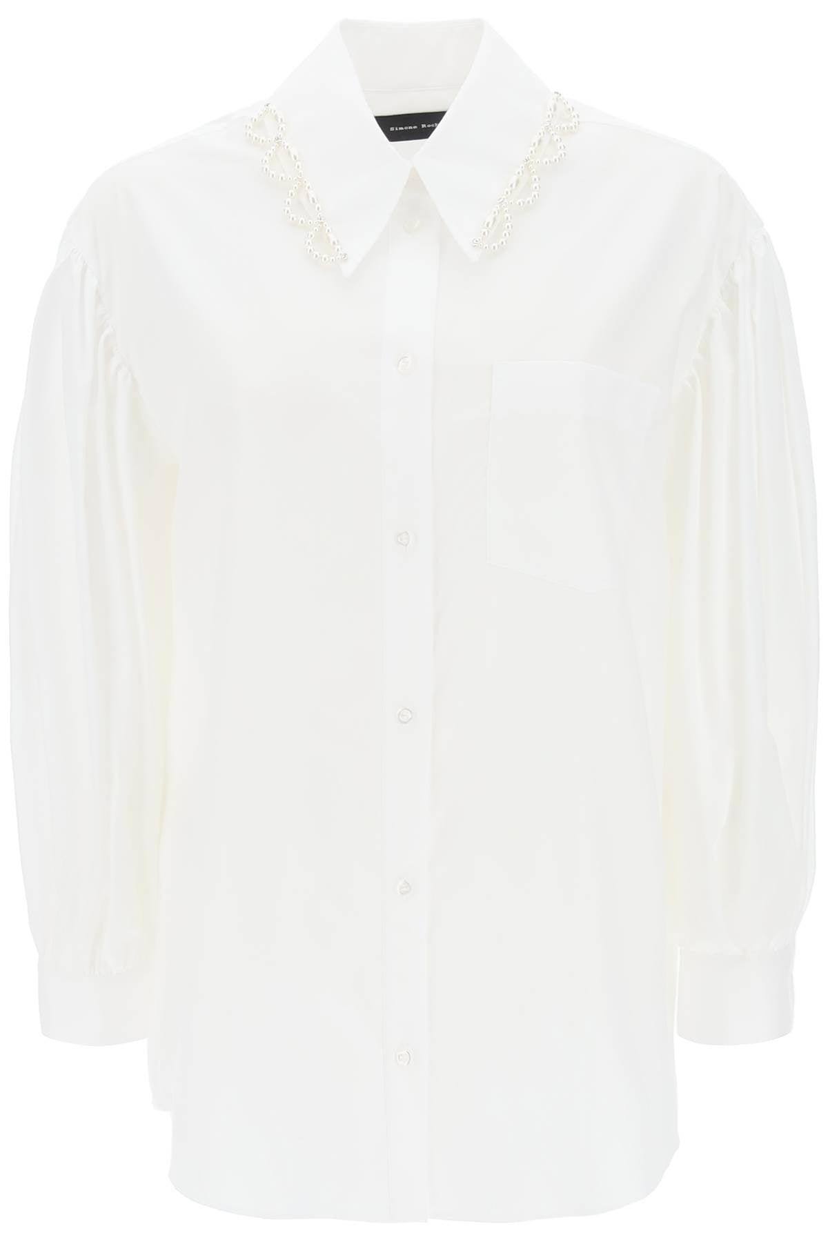 Simone Rocha Simone rocha puff sleeve shirt with embellishment