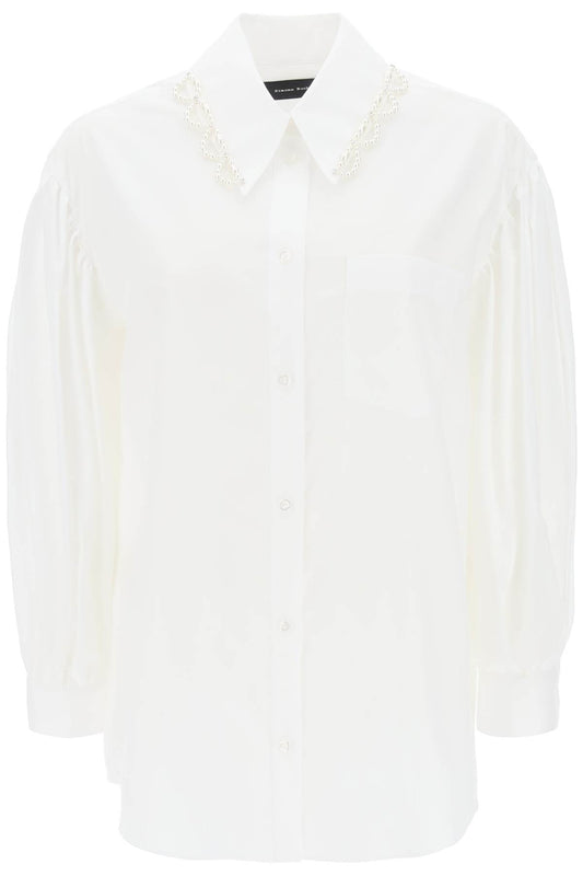 Simone Rocha Simone rocha puff sleeve shirt with embellishment