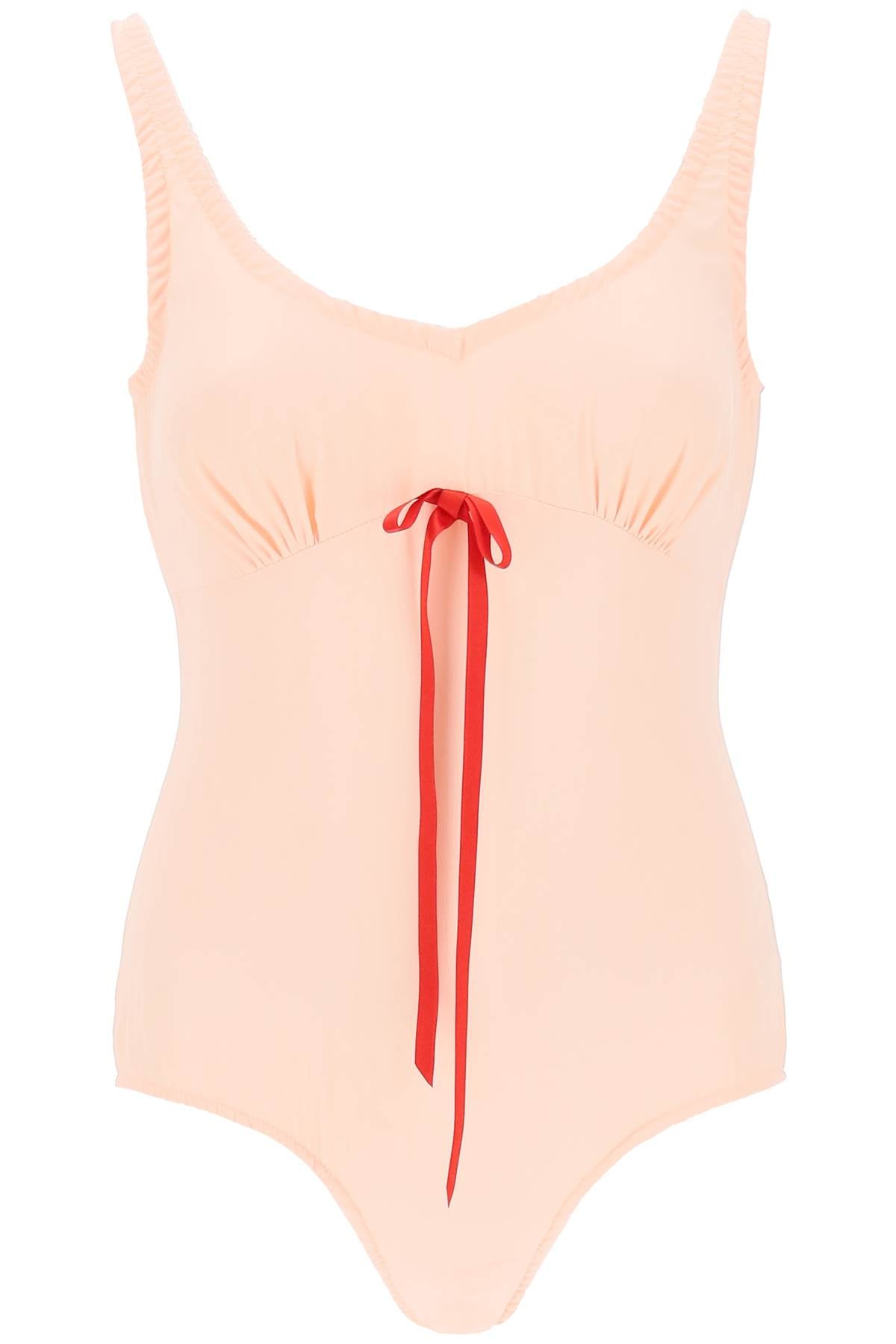 Simone Rocha Simone rocha silk blend bodysuit with bow detail