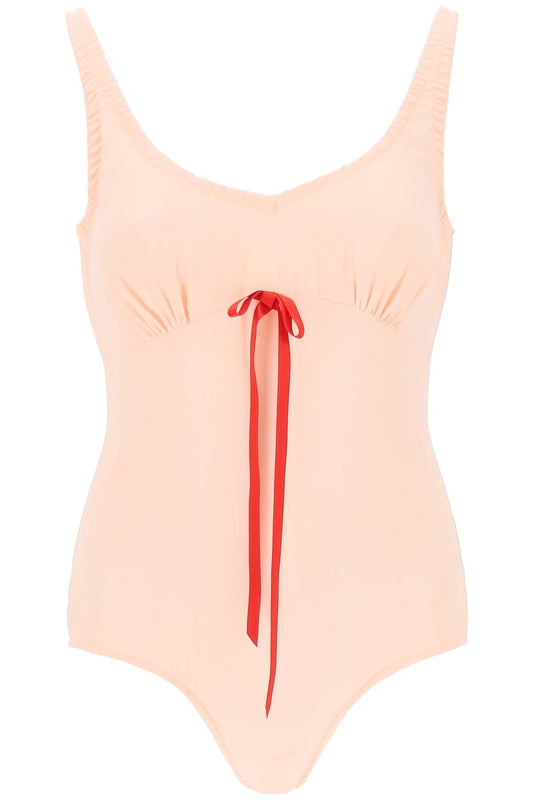 Simone Rocha Simone rocha silk blend bodysuit with bow detail