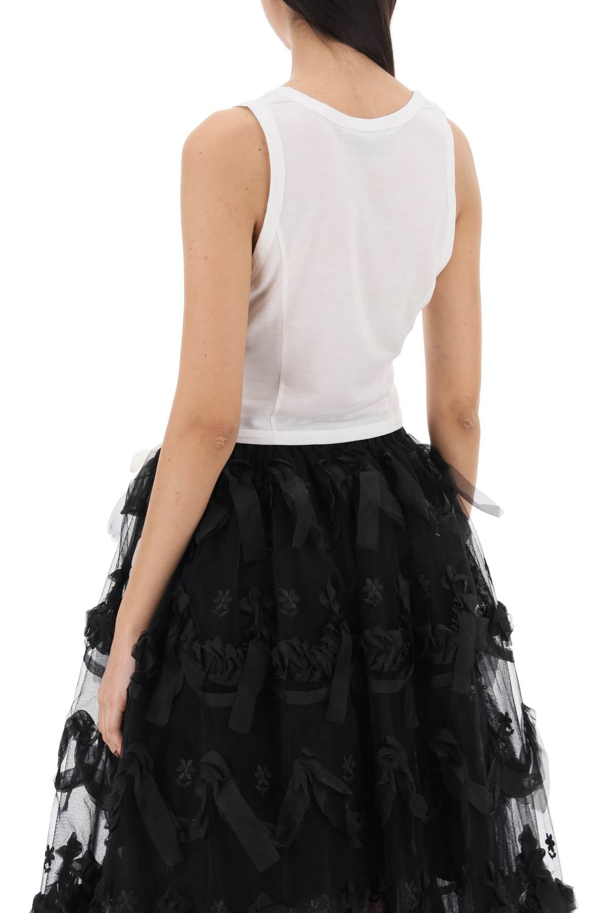 Simone Rocha Simone rocha easy cropped top with bow tails