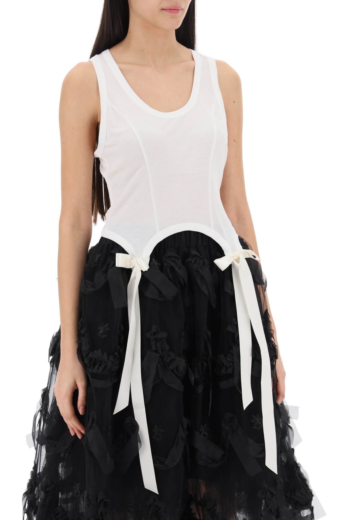 Simone Rocha Simone rocha easy cropped top with bow tails